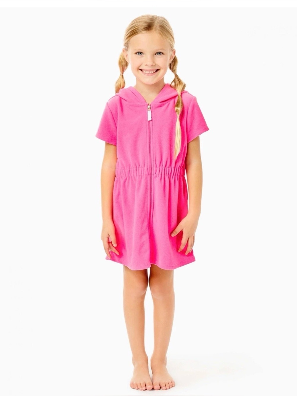 Lilly Pulitzer Girls Chaplin Cover-Up Hot Pink Size Large
